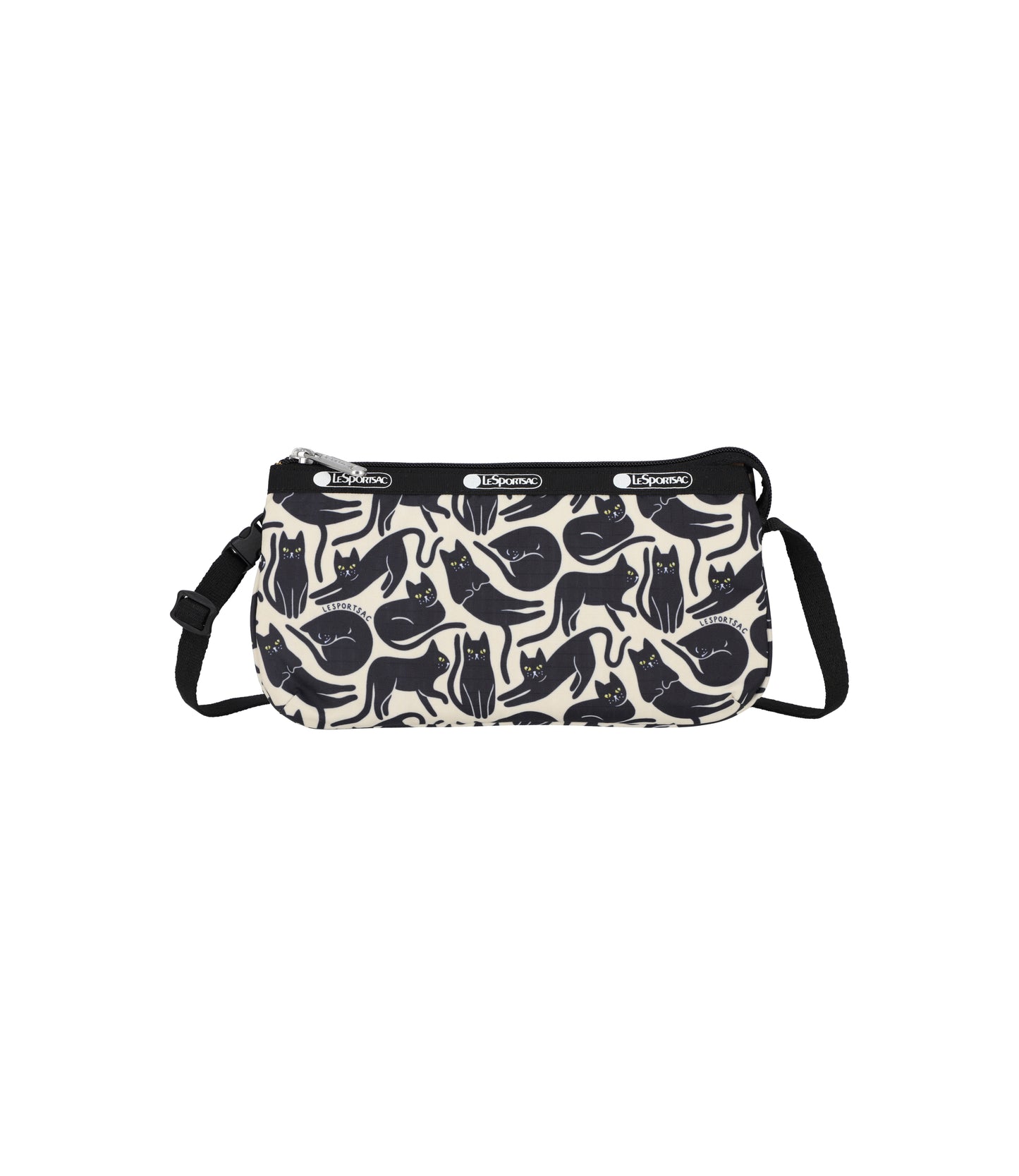 Small Koko Crossbody<br>Black Cats Silhouette