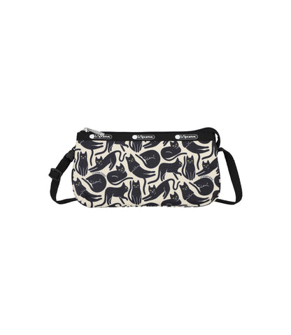 Small Koko Crossbody<br>Black Cats Silhouette