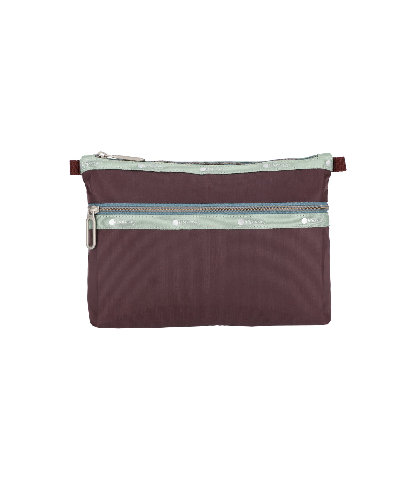 Essential 2-Zip Pouch<br>Pw Burgundy C1