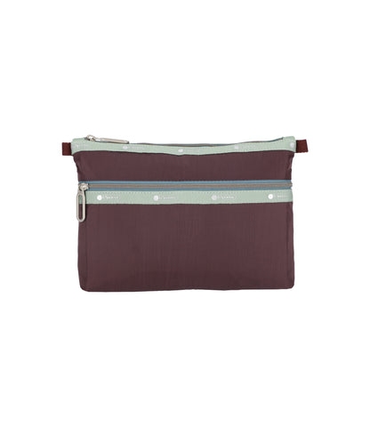 Essential 2-Zip Pouch<br>Pw Burgundy C1