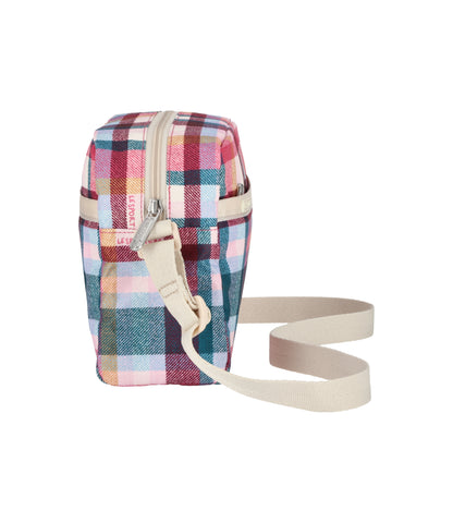 Daniella Crossbody<br>Pink Plaid