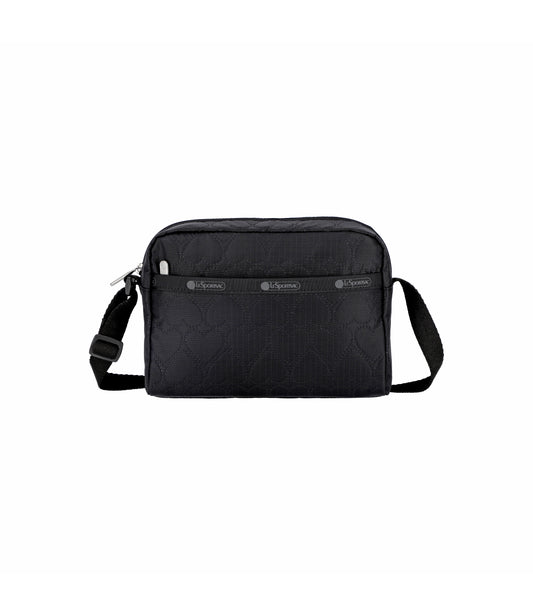 Daniella Crossbody<br>Black Heart Deboss