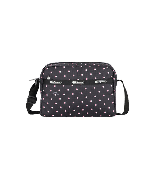 Daniella Crossbody<br>Pink Geo Dot