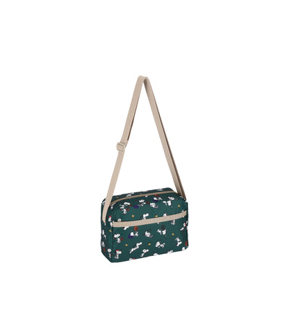 Daniella Crossbody<br>Snoopy and Woodstock Green