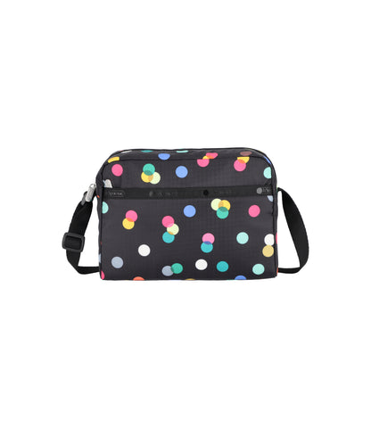 Daniella Crossbody<br>Multicolor Dots Black