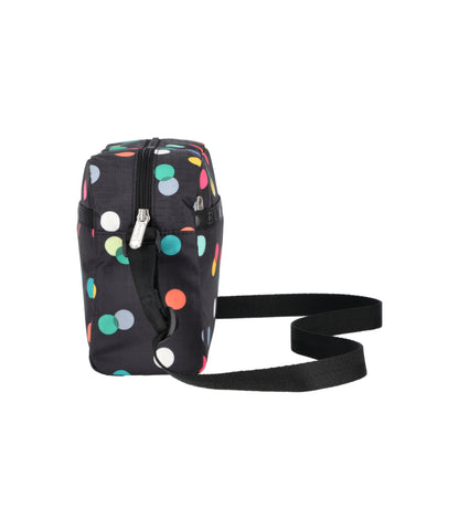 Daniella Crossbody<br>Multicolor Dots Black