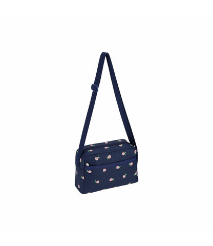 Daniella Crossbody<br>Pink Roses Embroidery