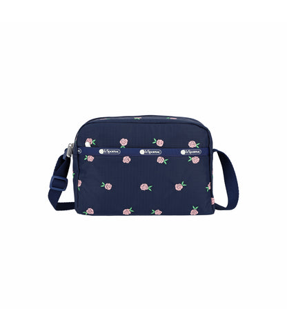 Daniella Crossbody<br>Pink Roses Embroidery