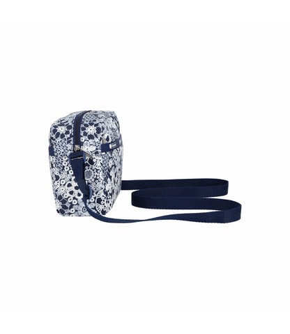 Daniella Crossbody<br>Floral Lace Navy