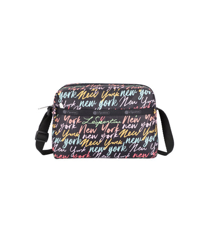 Daniella Crossbody<br>NYC Script Black