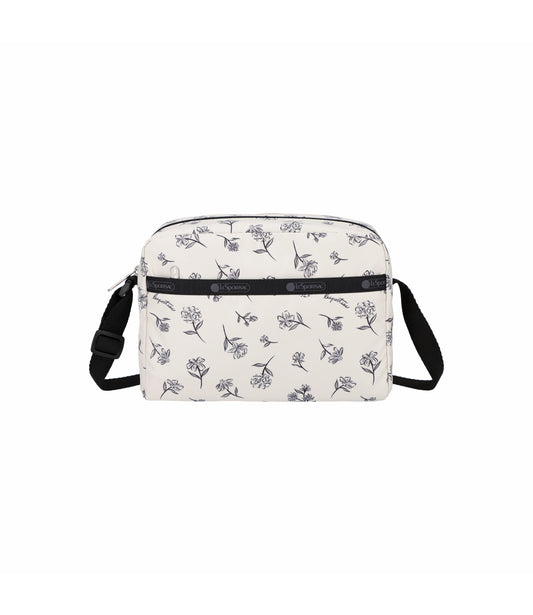 Daniella Crossbody<br>Ink Sketched Floral Ivory