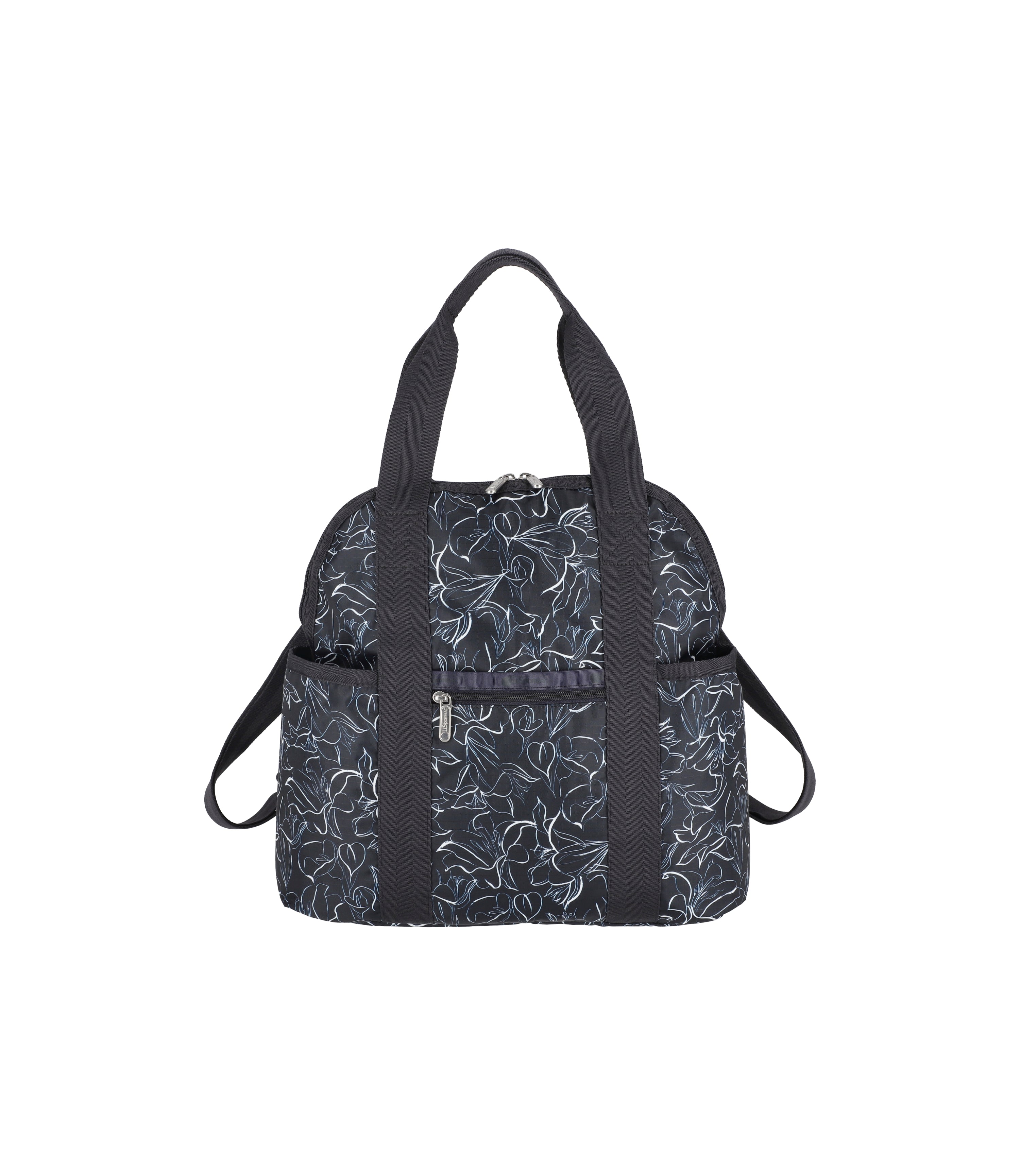 LeSportsac Double Trouble Backpack Sketched Floral Navy LeSportsac LeSportsac Malaysia