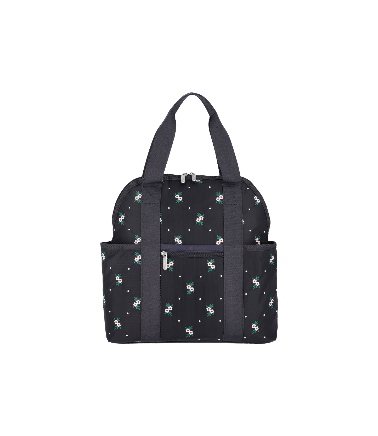 Double Trouble Backpack<br>Floral Lattice Embroidery