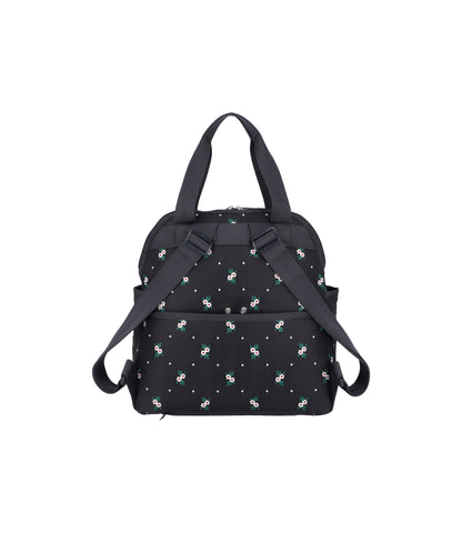 Double Trouble Backpack<br>Floral Lattice Embroidery