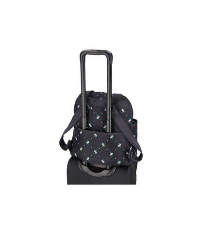 Double Trouble Backpack<br>Floral Lattice Embroidery