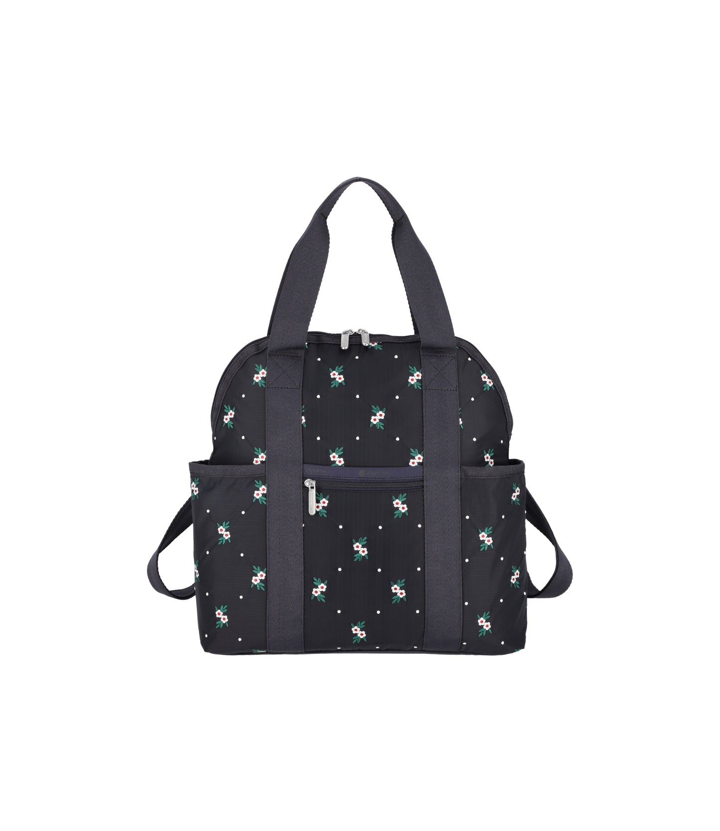 Double Trouble Backpack<br>Floral Lattice Embroidery