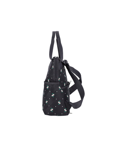 Double Trouble Backpack<br>Floral Lattice Embroidery
