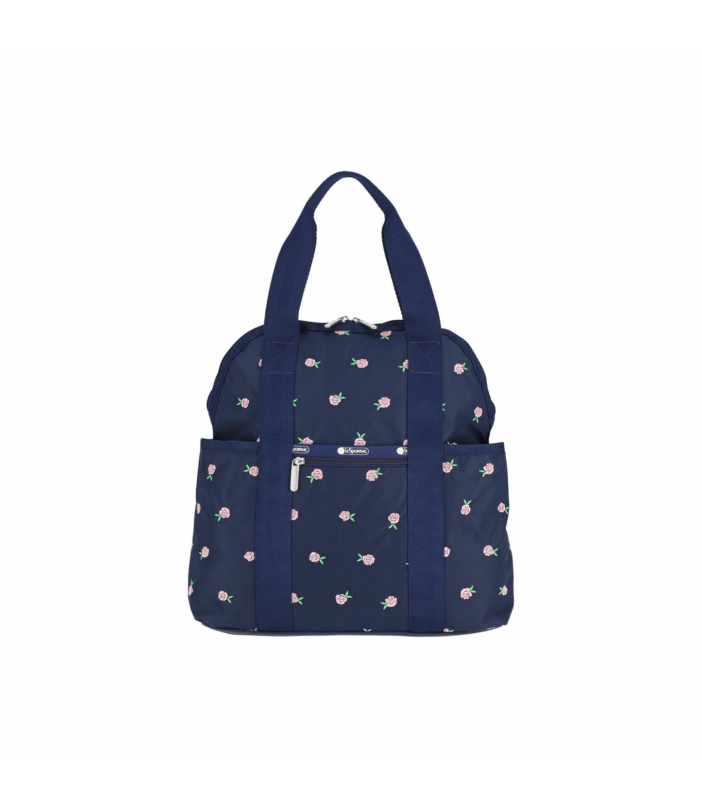 Double Trouble Backpack<br>Pink Roses Embroidery
