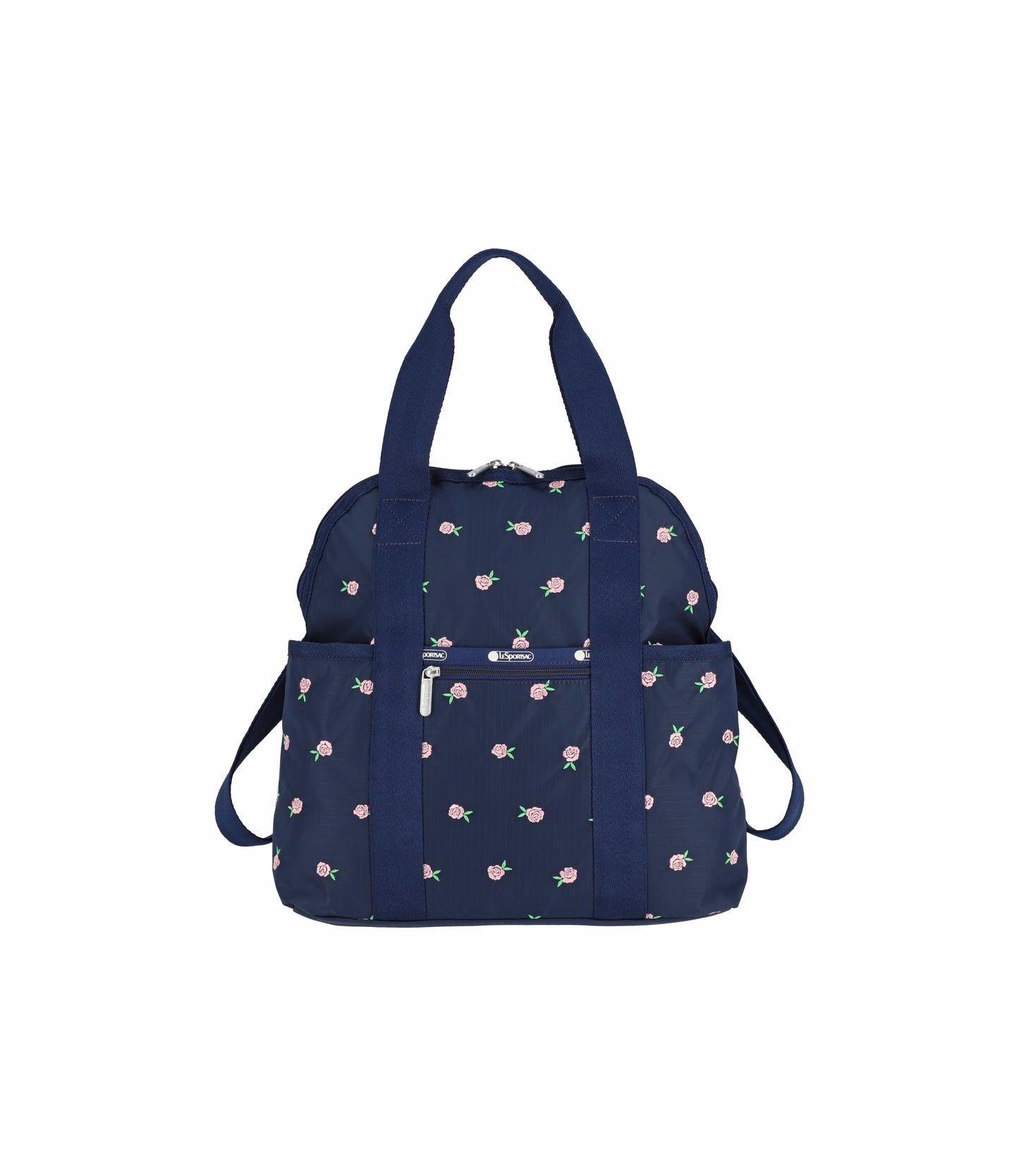Double Trouble Backpack<br>Pink Roses Embroidery