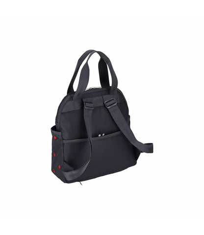 Double Trouble Backpack<br>Red Apple Embroidery