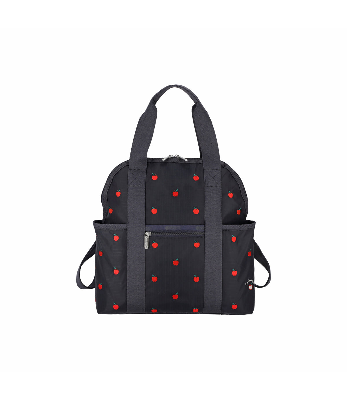 Double Trouble Backpack<br>Red Apple Embroidery