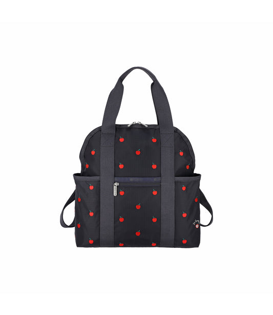 Double Trouble Backpack<br>Red Apple Embroidery