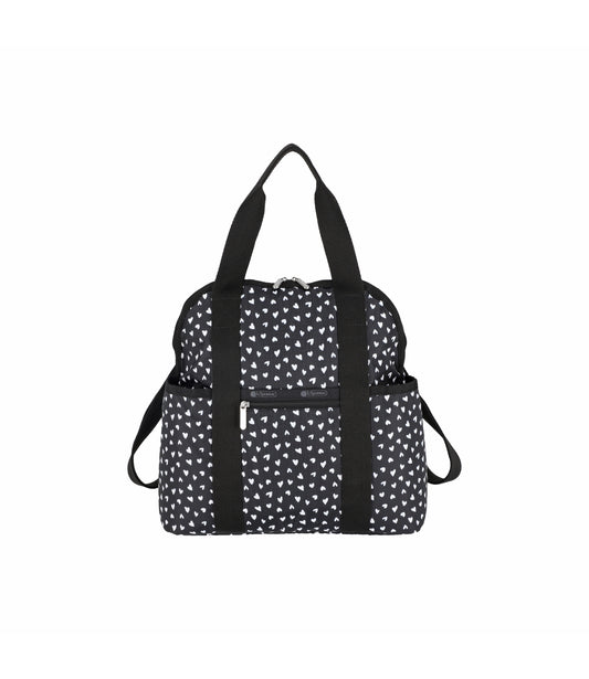Double Trouble Backpack<br>Black Hearts