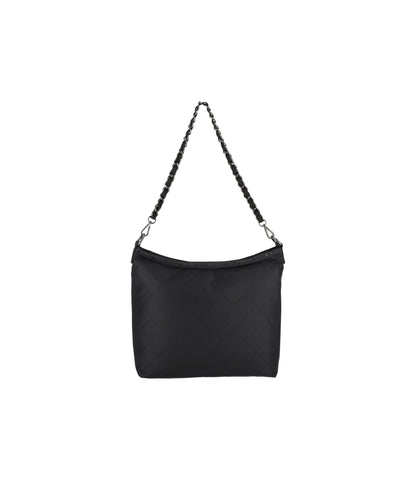 Chain Medium Zip Shoulder<br>Onyx Chain Quilt