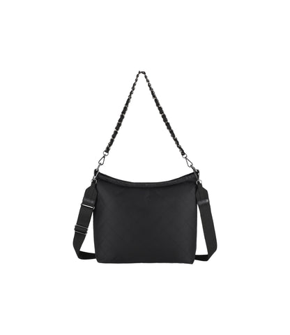 Chain Medium Zip Shoulder<br>Onyx Chain Quilt