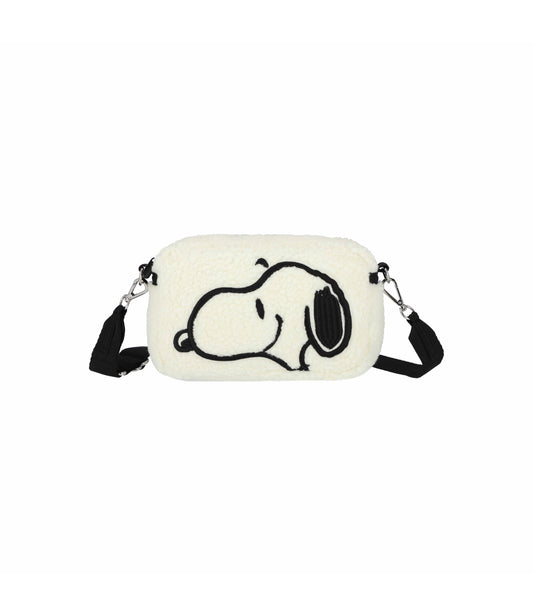 East/West Mobile Crossbody<br>Cozy Snoopy White