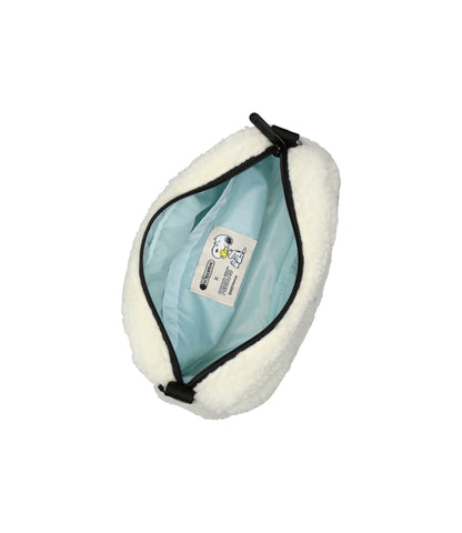 East/West Mobile Crossbody<br>Cozy Snoopy White