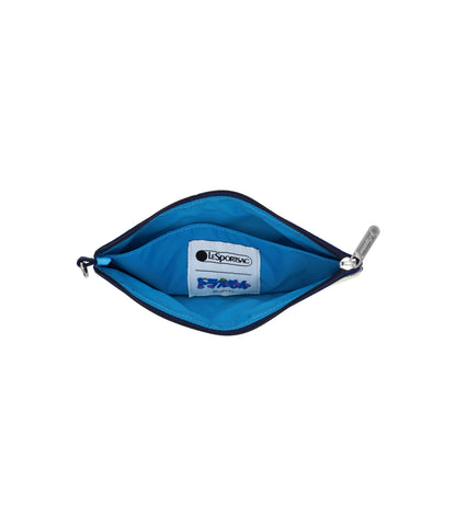Wristlet Pouch With Round Charm<br>Doraemon With Meow