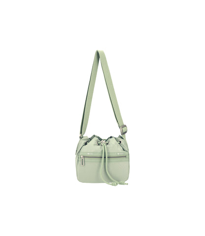 Small Drawstring Crossbody<br>Green Khaki C