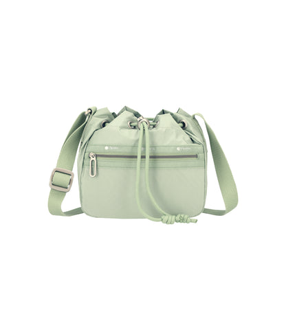 Small Drawstring Crossbody<br>Green Khaki C