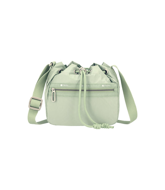 Small Drawstring Crossbody<br>Green Khaki C