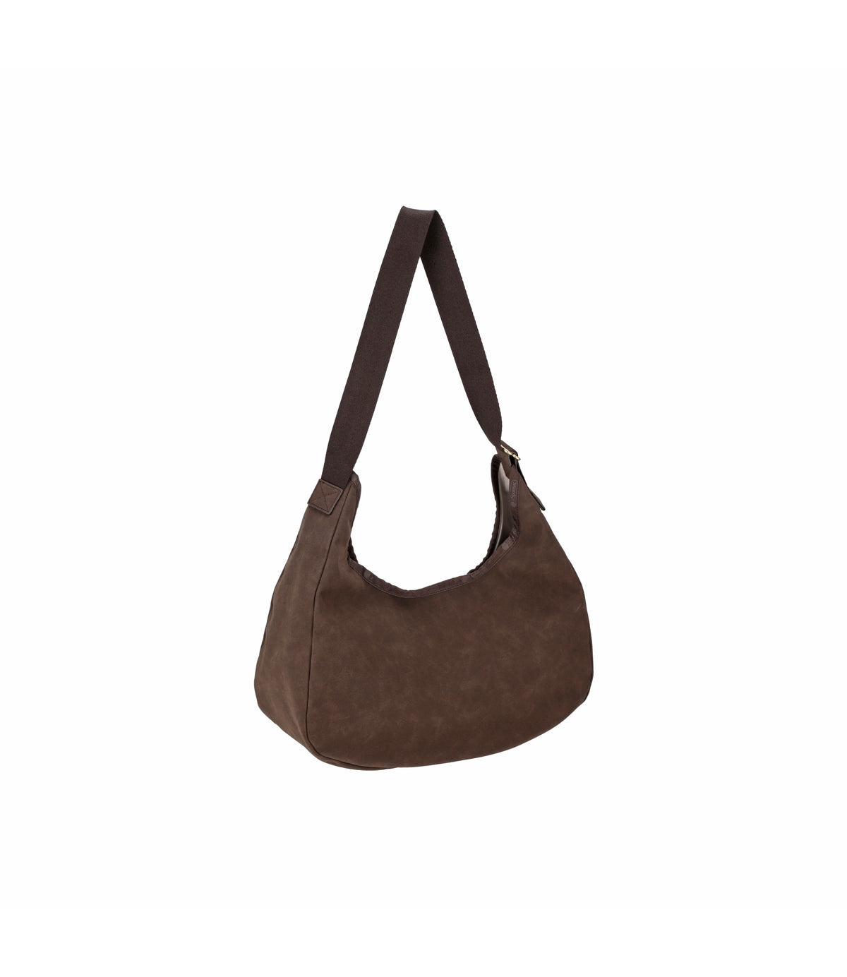 Large Suede Hobo<br>Dark Chocolate Suede