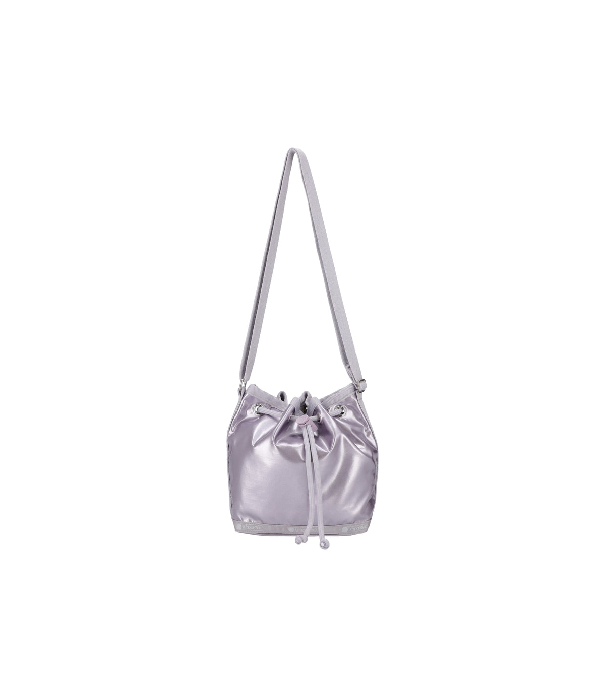Micro Drawstring Bag<br>Silver Lilac Shine