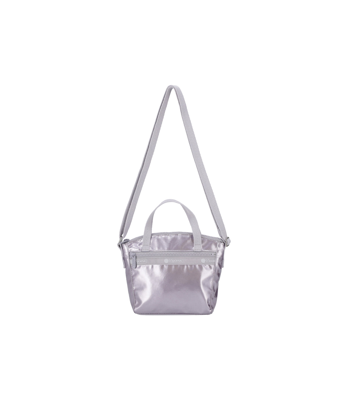Micro Top Handle Bag<br>Silver Lilac Shine