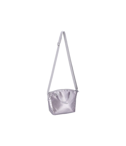Micro Top Handle Bag<br>Silver Lilac Shine