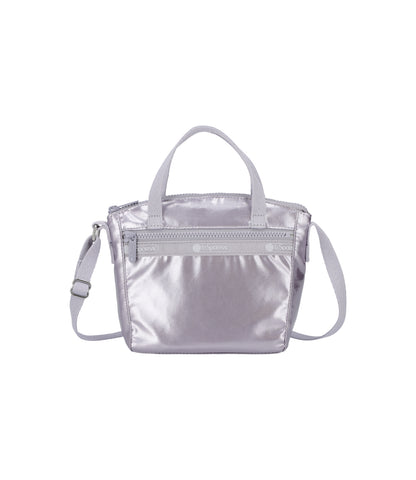 Micro Top Handle Bag<br>Silver Lilac Shine