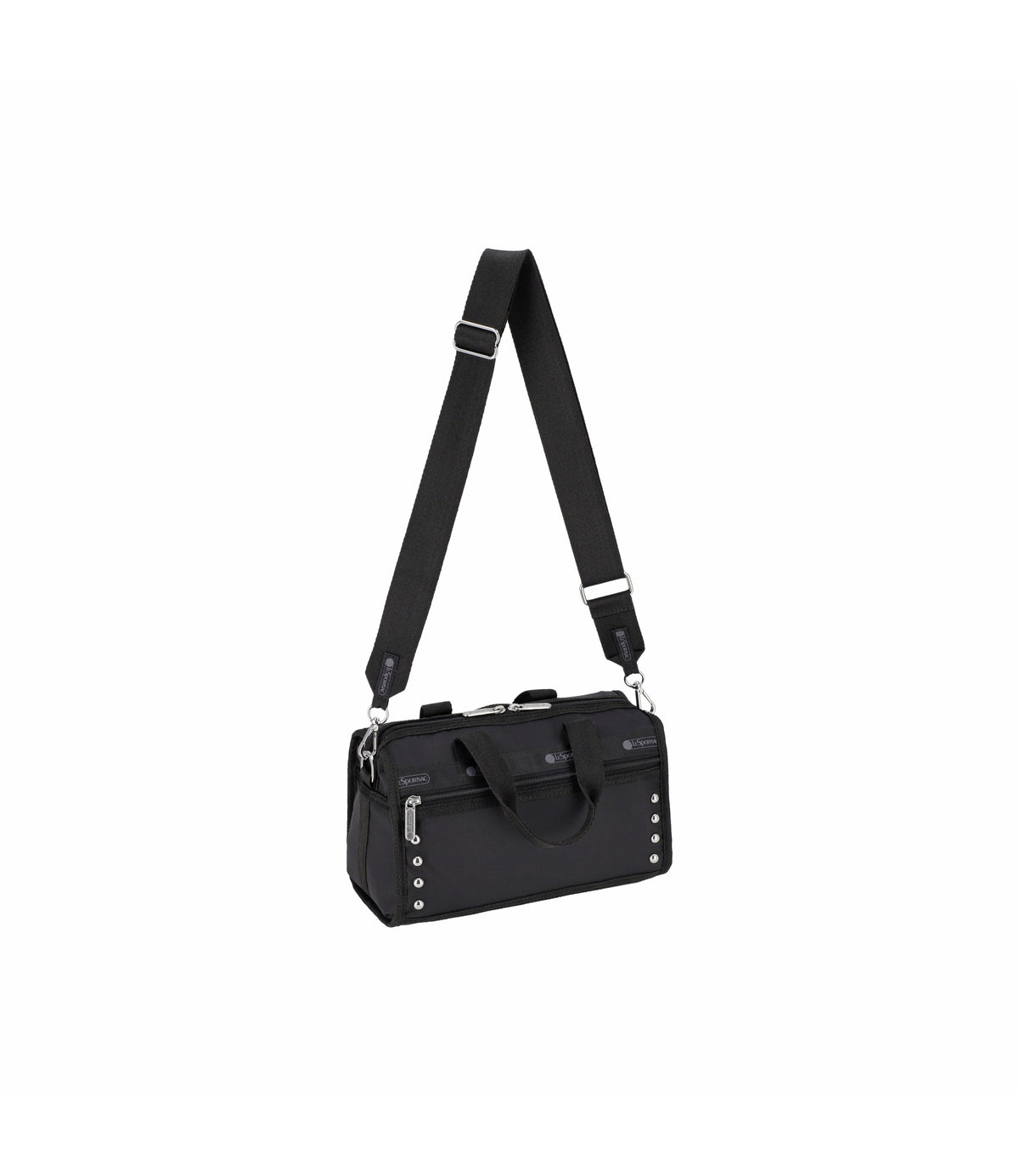 Studs Mini Duffel Crossbody<br>Black Studs