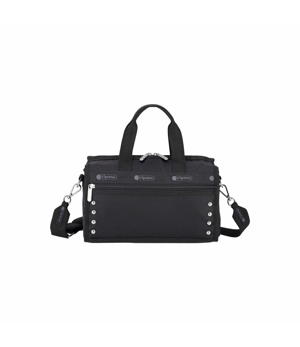 Studs Mini Duffel Crossbody<br>Black Studs