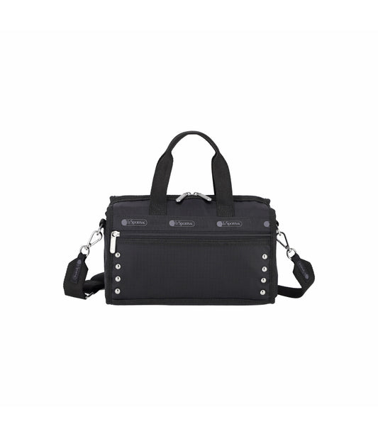 Studs Mini Duffel Crossbody<br>Black Studs