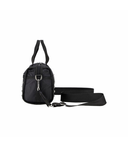 Studs Mini Duffel Crossbody<br>Black Studs