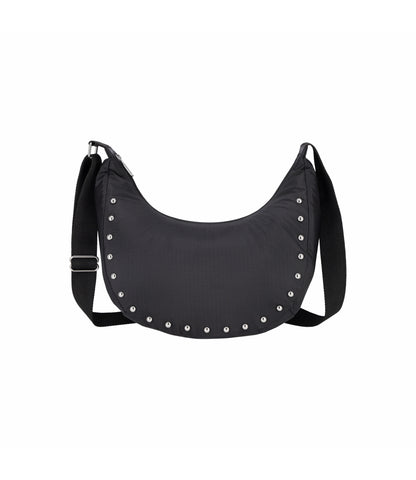 Studs Medium Cresent Shoulder<br>Black Studs