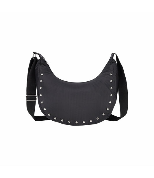 Studs Medium Cresent Shoulder<br>Black Studs
