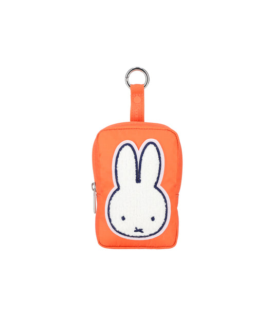 Rectangular Pouch Charm<br>Miffy Orange Patchwork