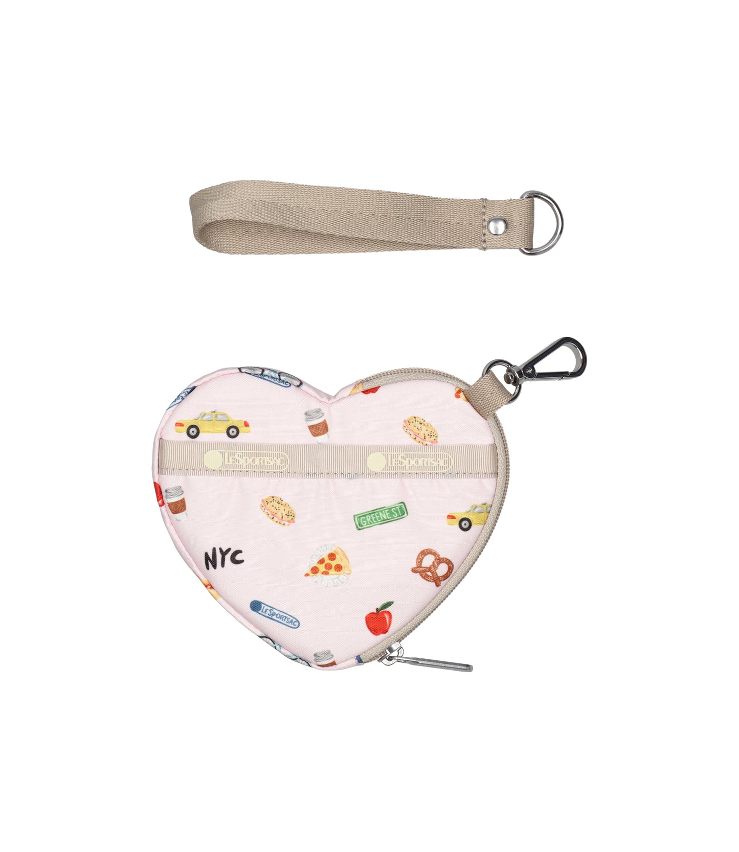 Heart Wristlet<br>NYC Icons Pink