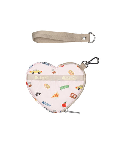Heart Wristlet<br>NYC Icons Pink