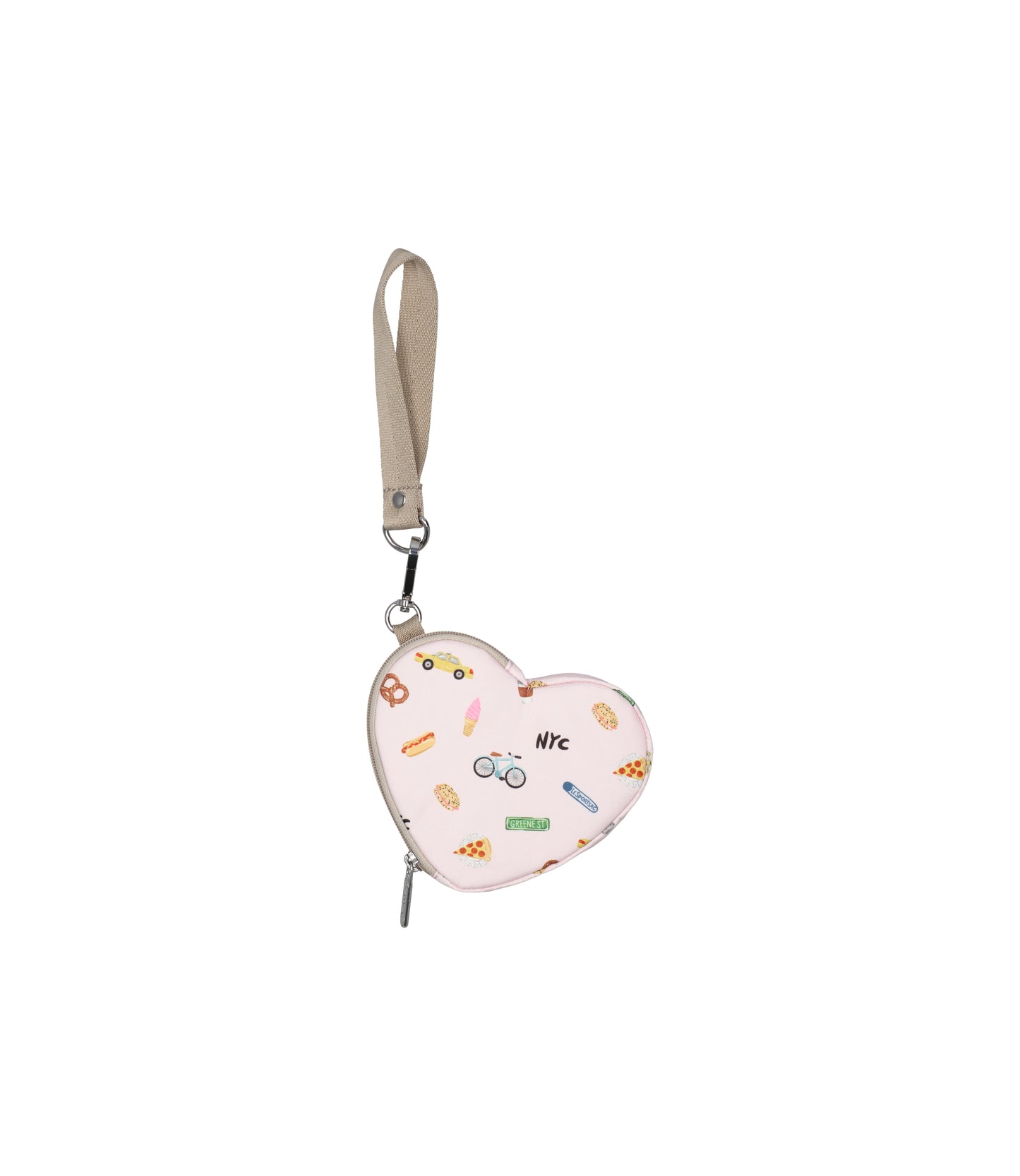 Heart Wristlet<br>NYC Icons Pink
